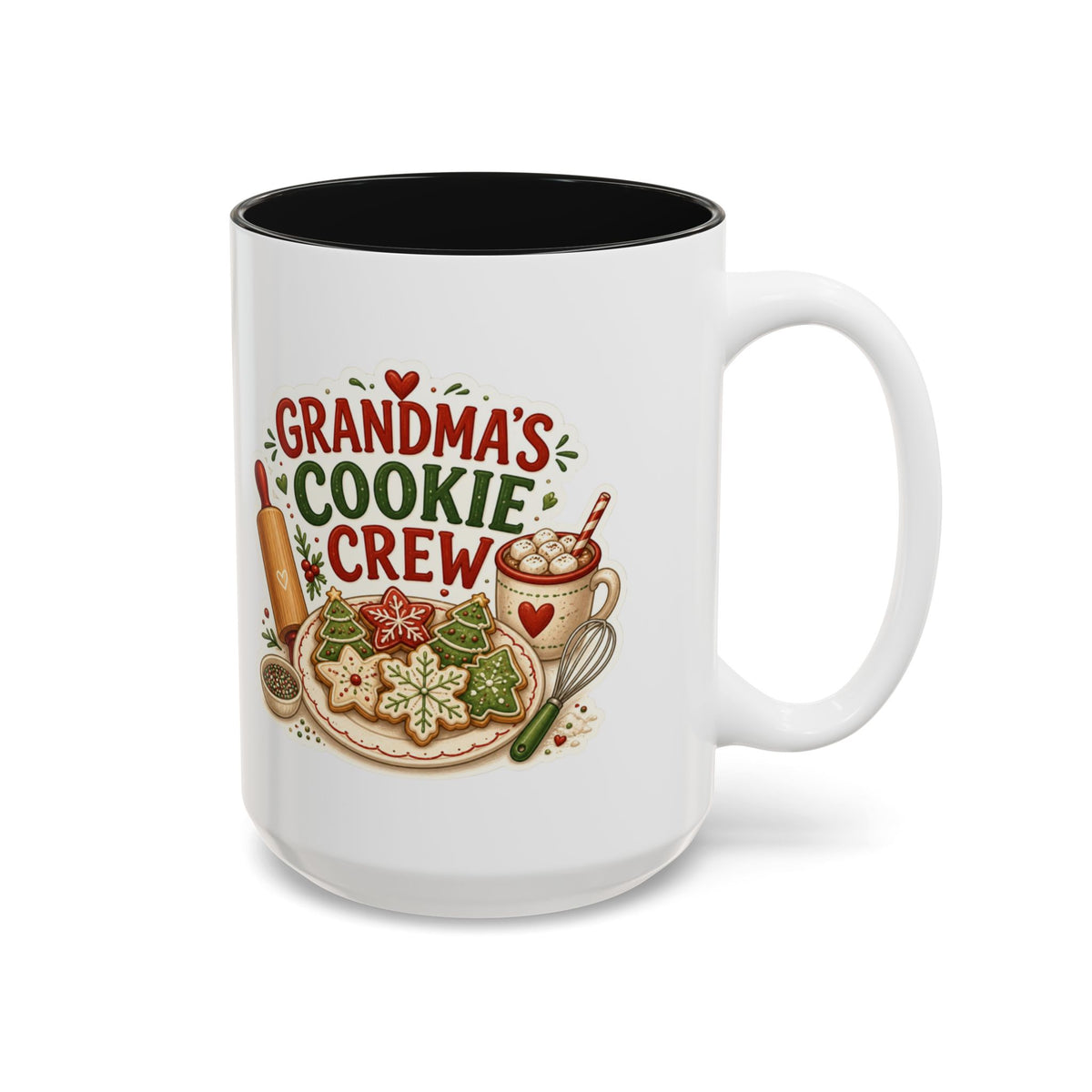 Grandma's Cookie Crew Mug, Christmas Baking Coffee Mug, Grandma Christmas Cup, Cookie Baking Gift, Gift for Grandma, Nana Mug