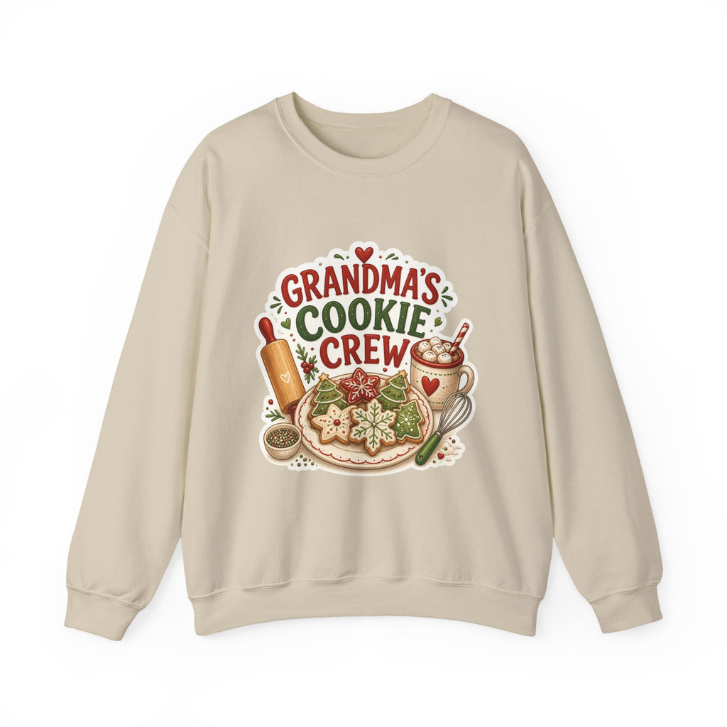 Grandma's Cookie Crew Sweatshirt, Christmas Baking Crewneck, Grandma Christmas Sweater, Cookie Baking Shirt, Gift for Grandma