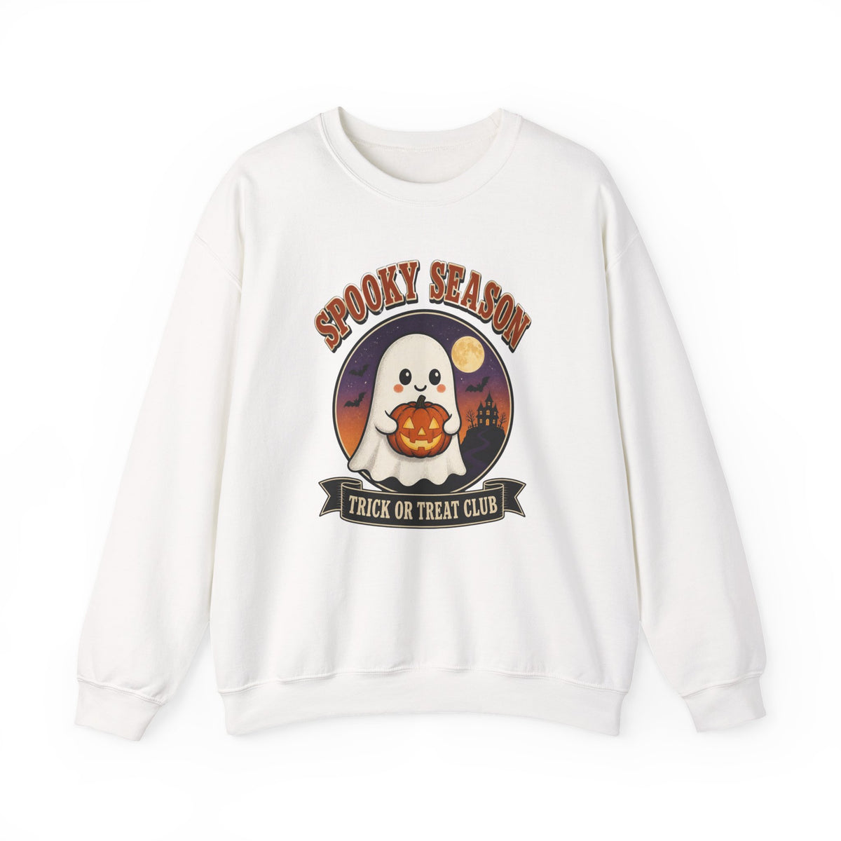 Spooky Season Sweatshirt, Vintage Ghost Halloween Crewneck, Retro Trick or Treat Club Shirt, Cute Halloween Sweater, Fall Gift for Her