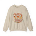 Thankful Grateful Blessed Sweatshirt, Thanksgiving Crewneck, Fall Pumpkin Sweater, Autumn Leaves Shirt, Cozy Fall Gift