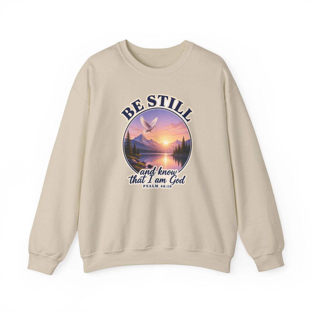 Be Still and Know That I Am God Sweatshirt, Psalm 46:10 KJV Crewneck, Christian Sweatshirt, Bible Verse Shirt, Faith Gift for Women