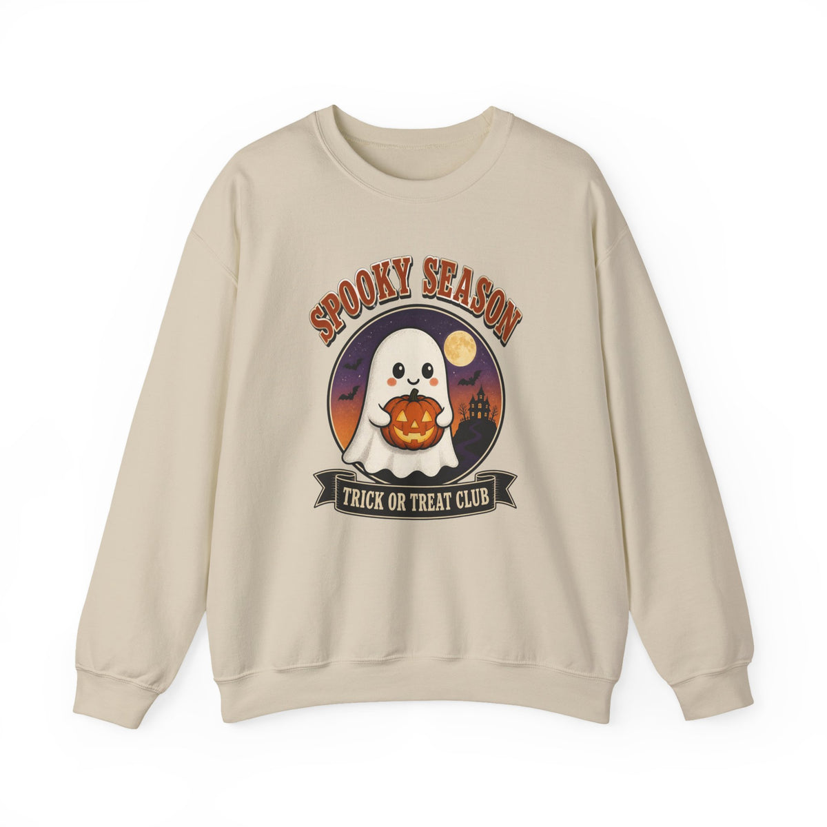 Spooky Season Sweatshirt, Vintage Ghost Halloween Crewneck, Retro Trick or Treat Club Shirt, Cute Halloween Sweater, Fall Gift for Her