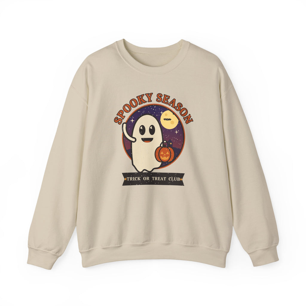Spooky Season Sweatshirt, Vintage Ghost Halloween Crewneck, Retro Trick or Treat Club Shirt, Cute Halloween Sweater, Fall Gift for Her