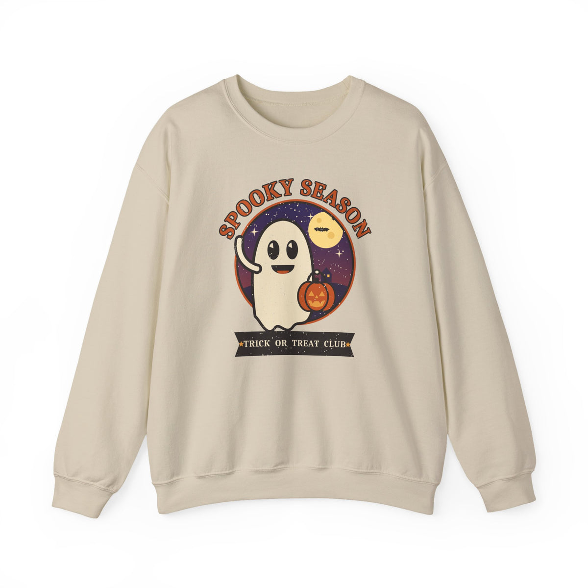 Spooky Season Sweatshirt, Vintage Ghost Halloween Crewneck, Retro Trick or Treat Club Shirt, Cute Halloween Sweater, Fall Gift for Her