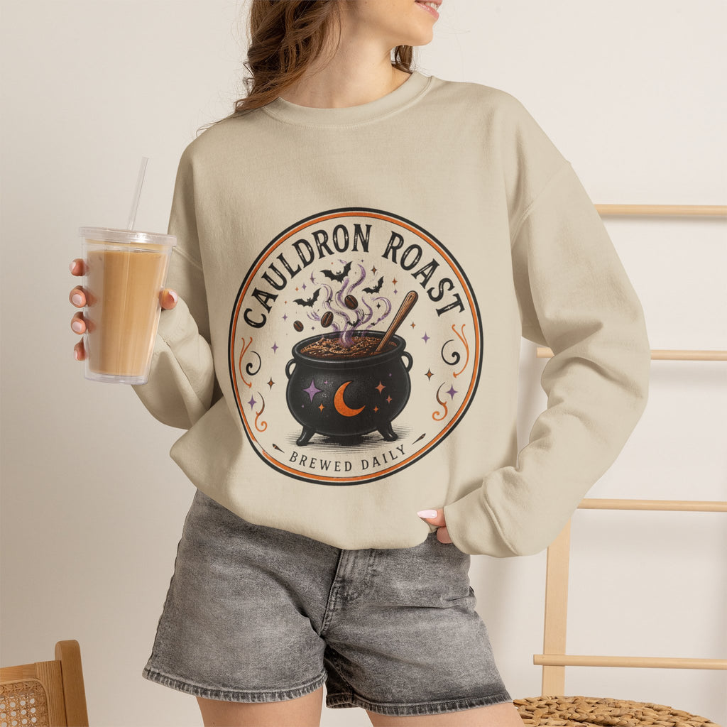 Cauldron Roast Sweatshirt, Witch Coffee Halloween Crewneck, Funny Witchy Coffee Sweater, Spooky Season Shirt, Coffee Lover Gift