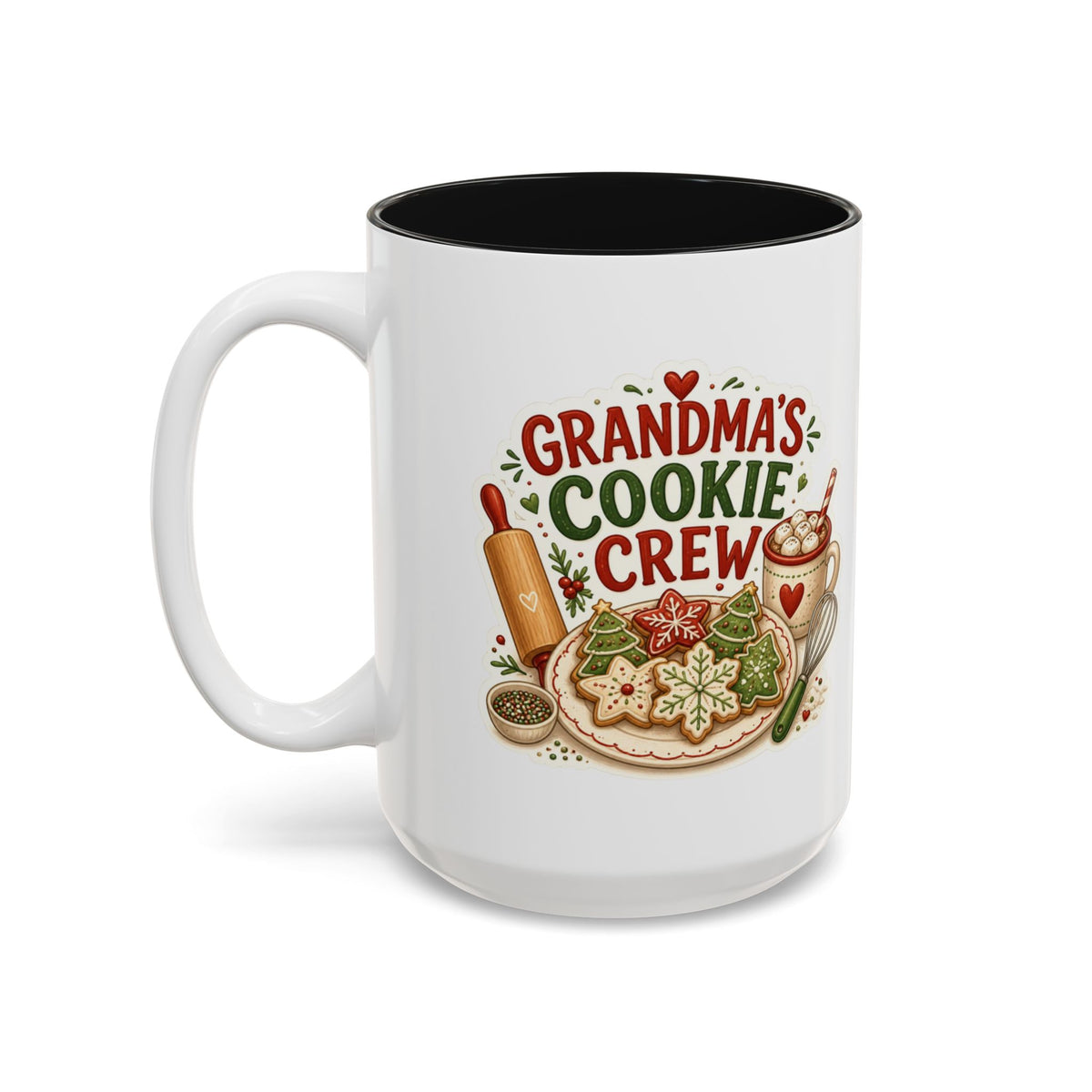 Grandma's Cookie Crew Mug, Christmas Baking Coffee Mug, Grandma Christmas Cup, Cookie Baking Gift, Gift for Grandma, Nana Mug