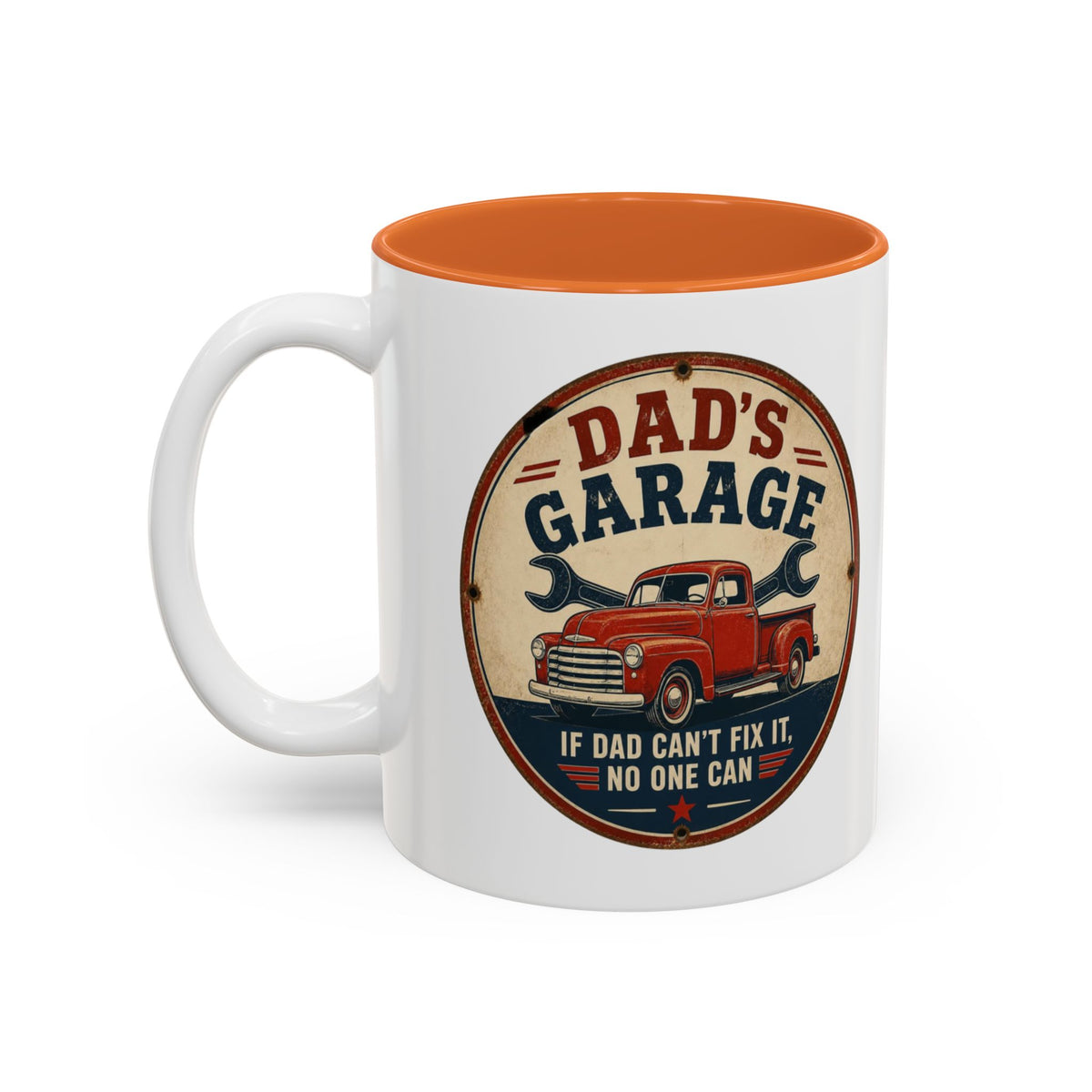 Dad's Garage Mug, If Dad Can't Fix It No One Can Coffee Mug, Vintage Truck Mug, Funny Dad Gift, Mechanic Dad Christmas Gift