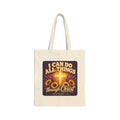 I Can Do All Things Through Christ Tote Bag, Philippians 4:13 Canvas Tote, Christian Tote Bag, Bible Verse Bag, Faith Gift for Women