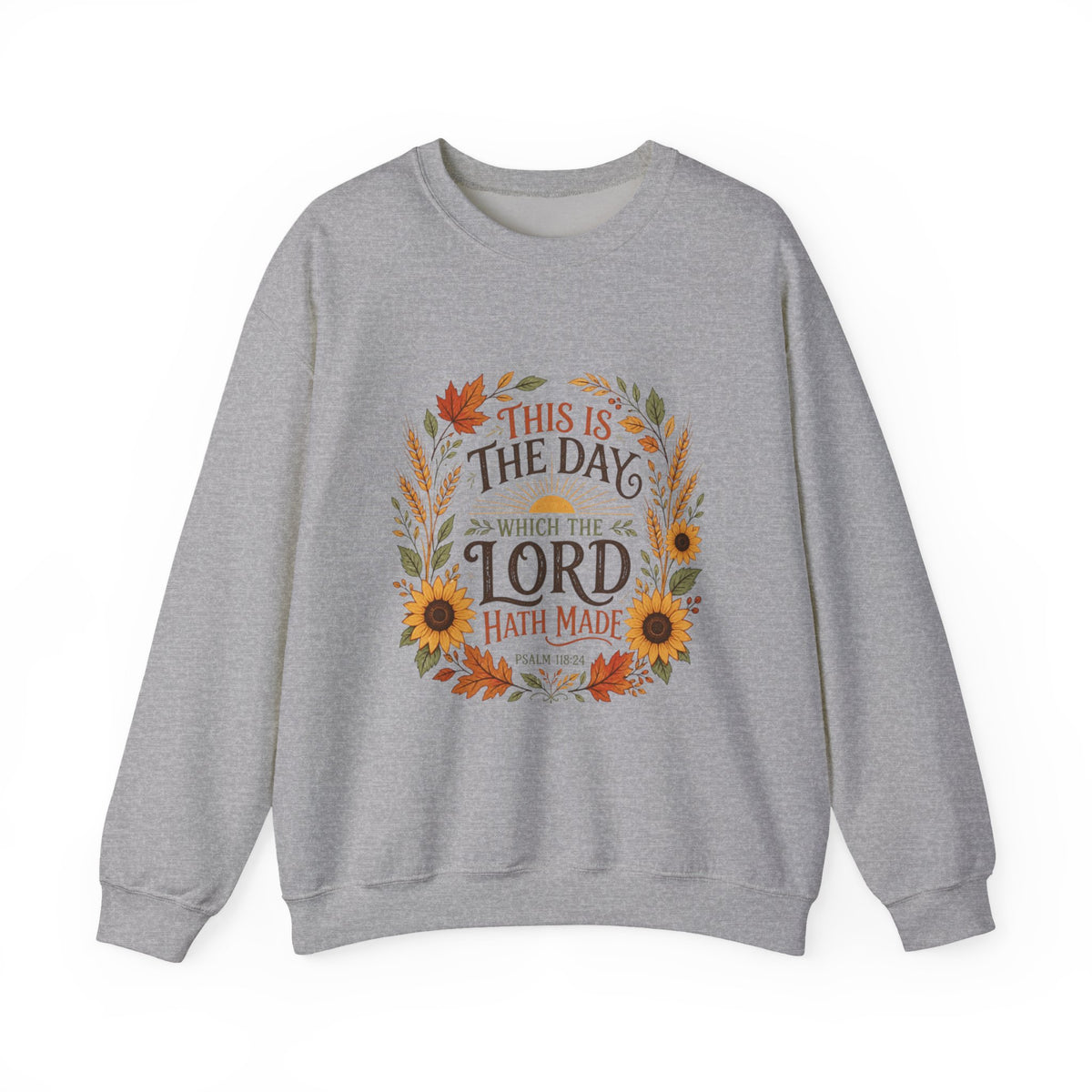 This Is the Day Which the Lord Hath Made Sweatshirt, Psalm 118:24 Crewneck, Fall Bible Verse Sweater, Christian Fall Shirt
