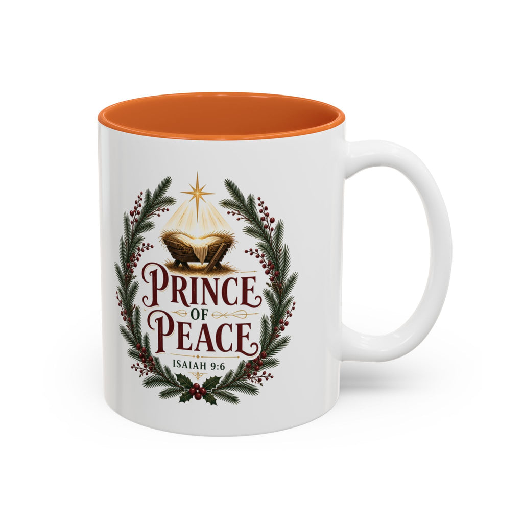 Prince of Peace Mug, Isaiah 9:6 Christmas Coffee Mug, Nativity Manger Cup, Christian Christmas Gift, Jesus Is the Reason Mug