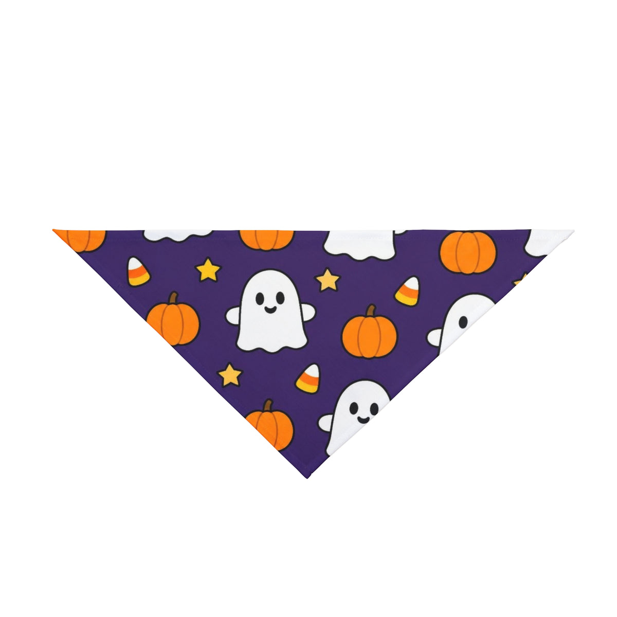 Halloween Dog Bandana, Boo Crew Ghost Pet Bandana, Cute Purple Spooky Dog Scarf, Pumpkin Candy Corn Bandana, Halloween Pet Costume