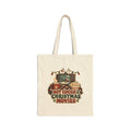 Hot Cocoa and Christmas Movies Tote Bag, Cozy Christmas Canvas Tote, Movie Night Holiday Bag, Christmas Movie Lover Gift