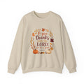 O Give Thanks Unto the Lord Sweatshirt, Psalm 107:1 Thanksgiving Crewneck, Bible Verse Fall Sweater, Christian Shirt