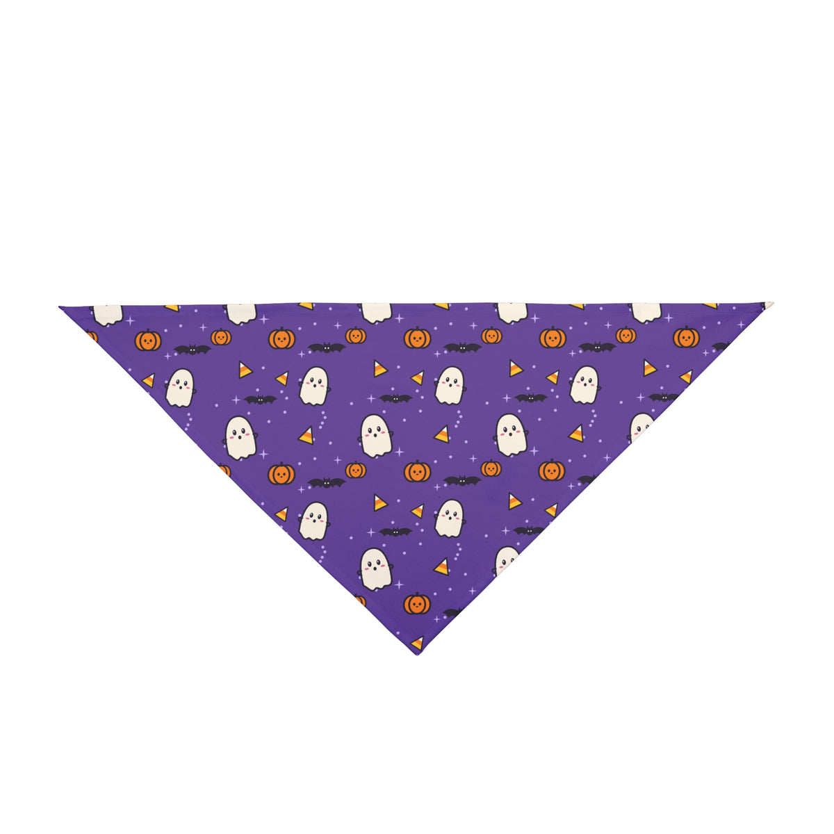 Halloween Dog Bandana, Boo Crew Ghost Pet Bandana, Cute Purple Spooky Dog Scarf, Pumpkin Candy Corn Bandana, Halloween Pet Costume