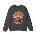 Running on Coffee and Cozy Vibes Sweatshirt, Coffee Lover Crewneck, Cozy Fall Sweatshirt, Retro Coffee Shirt, Gift for Coffee Lover