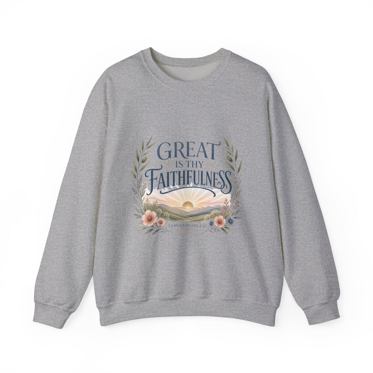 Great Is Thy Faithfulness Sweatshirt, Lamentations 3:23 Crewneck, Bible Verse Sweater, Christian Shirt for Women, Faith Gift