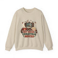 Hot Cocoa and Christmas Movies Sweatshirt, Cozy Christmas Crewneck, Movie Night Holiday Sweater, Christmas Movie Lover Shirt