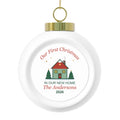 Classic House New Home Personalized Premium Ball Ornament