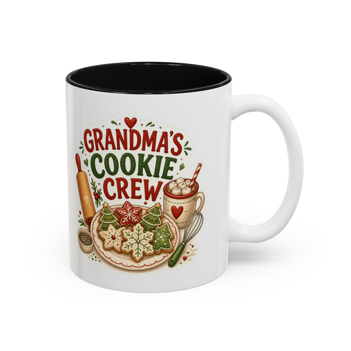 Grandma's Cookie Crew Mug, Christmas Baking Coffee Mug, Grandma Christmas Cup, Cookie Baking Gift, Gift for Grandma, Nana Mug