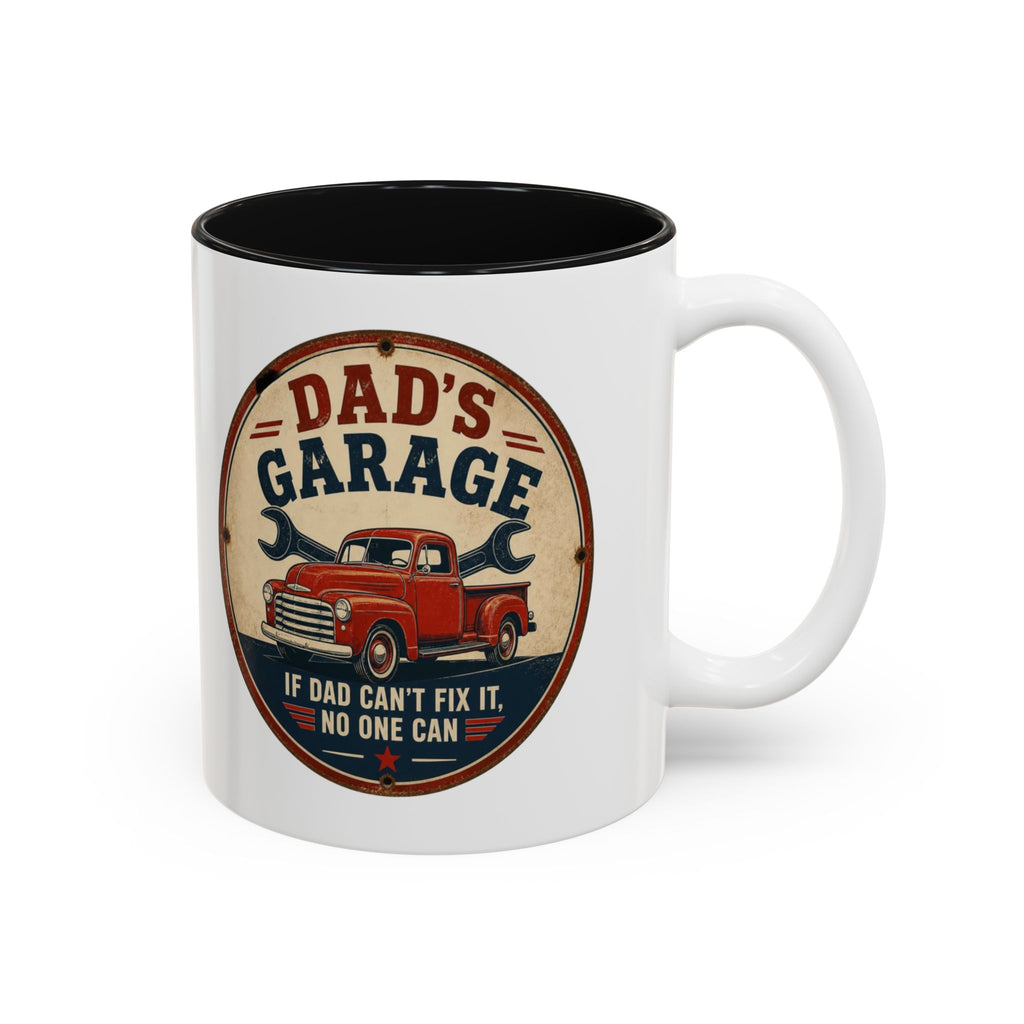 Dad's Garage Mug, If Dad Can't Fix It No One Can Coffee Mug, Vintage Truck Mug, Funny Dad Gift, Mechanic Dad Christmas Gift
