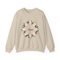 Personalized Nana Sweatshirt with Grandkids Names, Christmas Wreath Grandma Crewneck, Custom Mimi Gigi Sweater, Gift for Grandma