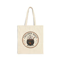 Cauldron Roast Tote Bag, Witch Coffee Halloween Canvas Tote, Witchy Coffee Lover Bag, Spooky Season Tote, Fall Market Bag