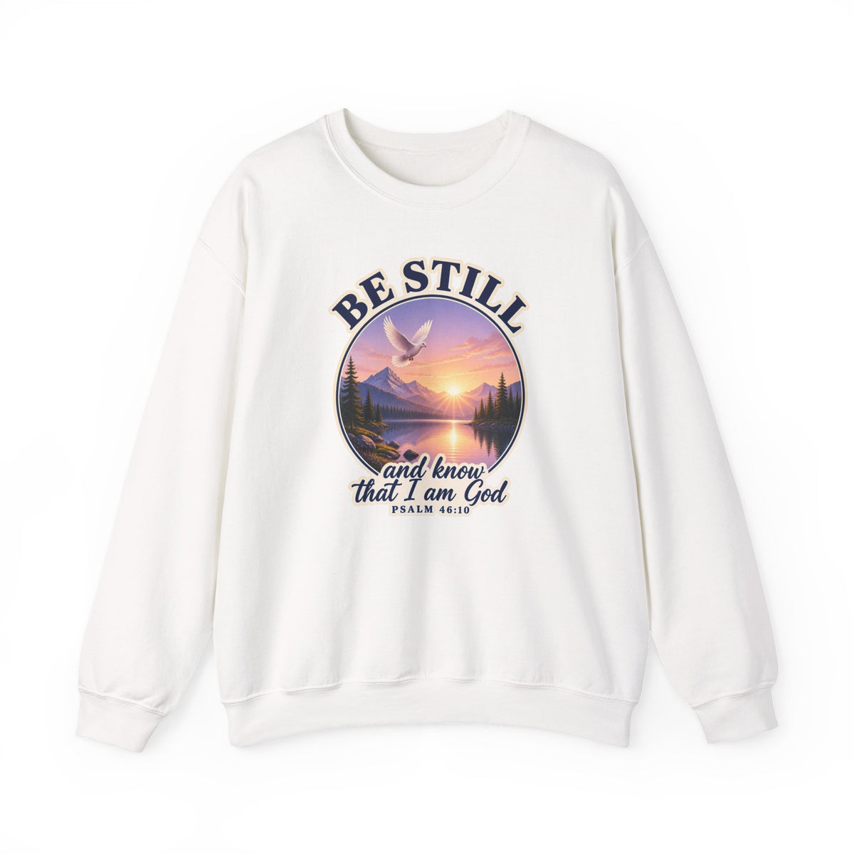 Be Still and Know That I Am God Sweatshirt, Psalm 46:10 KJV Crewneck, Christian Sweatshirt, Bible Verse Shirt, Faith Gift for Women