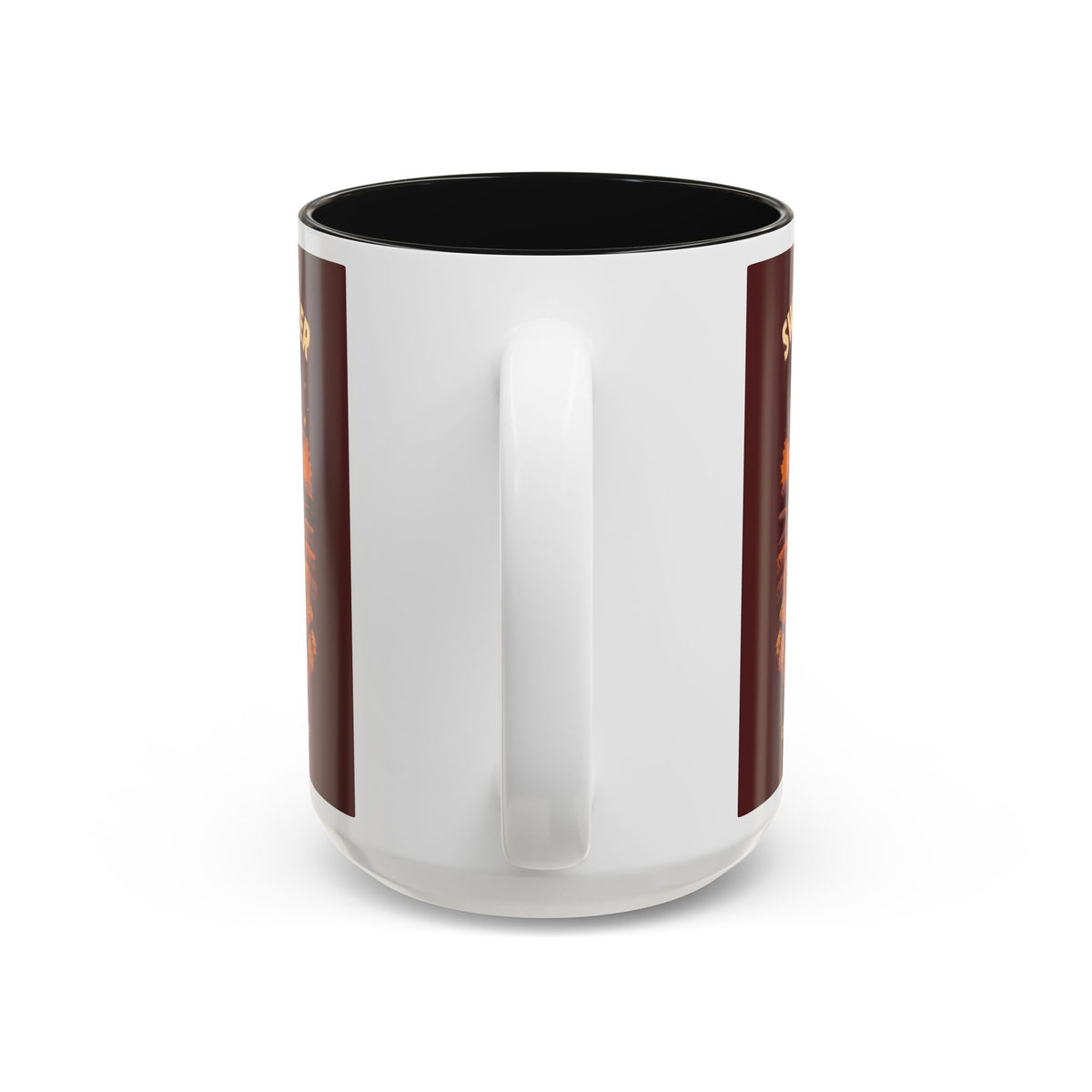Sweater Weather and Second Cups Mug, Cozy Fall Coffee Mug, Retro Autumn Two-Tone Cup, Coffee Lover Gift